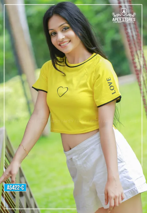 Yellow%20Color%20Love%20Letter%20Print%20Crop%20Top%20T%20Shirt%20%7C%20As422-C%20,%20crop%20top%20for%20women%20-%20Image%205