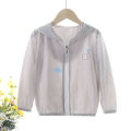 Children's Sun Protection Clothing Thin Breathable Ice Silk Cool Boys and Girls Casual Summer Hooded Jacket Outdoor Baby-Proof. 