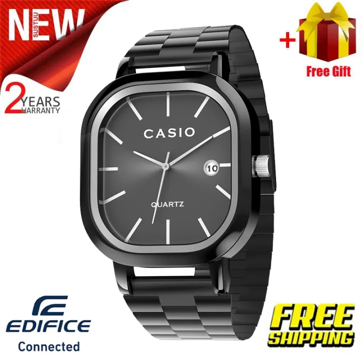 (Ready Stock) Casio Fashion Men's Watch Stainless Steel Band Quartz Date Business Watches Causal Watch MTP-A138