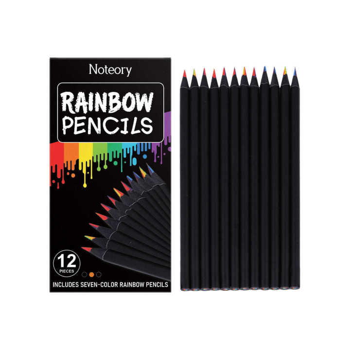 Colored Multi Gradients Noteory Rainbow Multi-color Pencils for Drawing and Graffiti Art ...