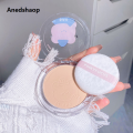 Anedshaop Waterproof Oil Control Pressed Powder Matte Lightweight Tulle Setting Luxury Powder Palette Face Fixed Powder Nature Makeup Cosmetics. 