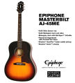 Epiphone Masterbilt AJ-45ME VSS (Full Solid Wood Acoustic Guitar). 