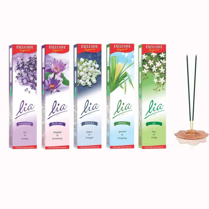 Lia Incense Sticks - Flower Fragrances - 5 Packets