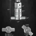 Compatible Impact Driver Anvil Assembly in Drill Head Housing. 