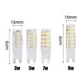 220V G9 LED Lamp 3W 5W 7W 9W Light Bulb 6000K White Replace Halogen Light Home Energy Saving Bright Lamp Beads 1Pcs. 