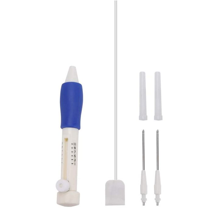 DIY Embroidery Pen Set Knitting Stitching Tool Punch Needle Sewing ...