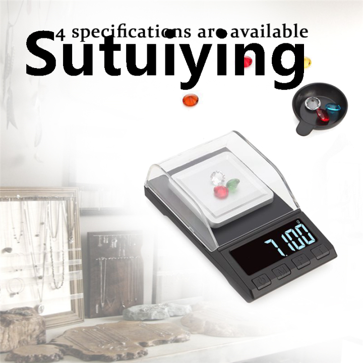 Sutuiying%20100g/50g/20g/10g%200.001g%20Precision%20Digital%20Scale%20Portable%20Mini%20Jewelry%20Portable%20Gold%20Lab%20Weight%20Milligram%20Scale%20Electronic%20Balance%20Scale%20-%20Image%202