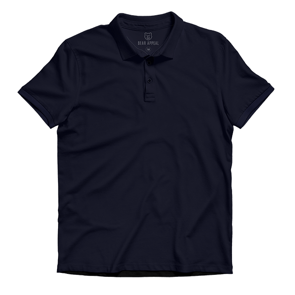 Bear Appeal Navy Blue Lite Polo