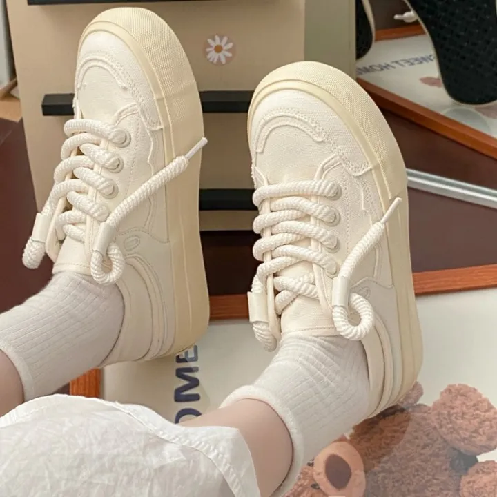 Summer%20Thin%20White%20Shoes%20for%20Women2023New%20Canvas%20Shoes%20Breathable%20Shoes%20Niche%20Half%20Slippers%20Slip-on%20Sloth%20Sneakers%20-%20Image%202