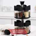 Spice Rack 12 pcs rotating spice rack double layer 360 rotating Spice rack Kitchen Spice organizer. 