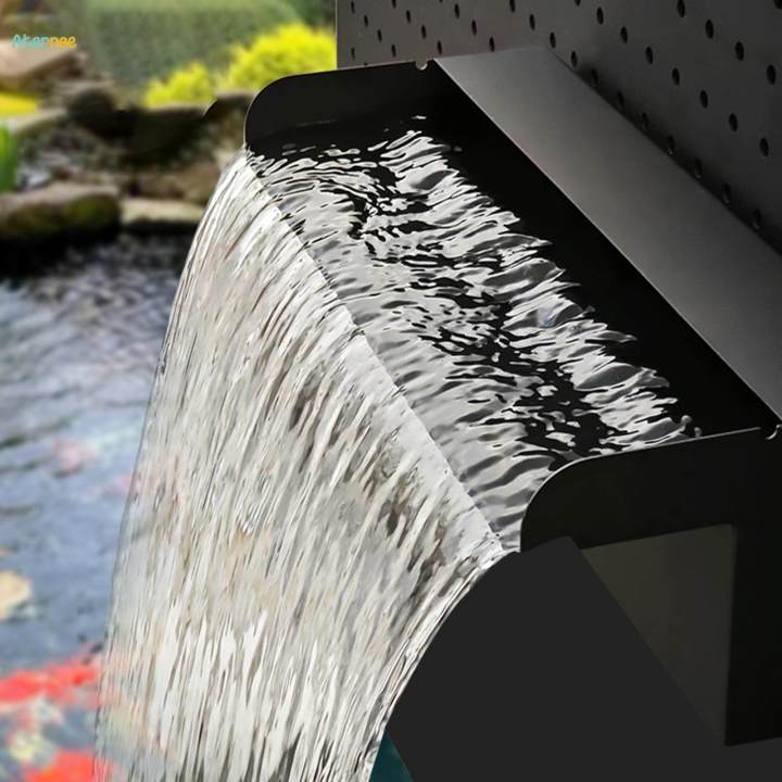 Waterfall Spillway Water .87 inch Pool Fountain Stainless Steel for Hot ...