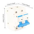 Miniature DZ47-125 2P Current Circuit Breaker 400V 80/100/125A Leakage Protection Switch Leakage Circuit Breaker Circuit Safety. 