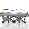 Portable Folding Camping Cot 3D Memory Pillow Folding Bed Outdoor Recliner Beds. 
