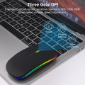 RGB Wireless Bluetooth Mouse Rechargeable Mouse Silent USB For PC Laptop Computer Mobiles. 