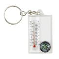 【NEW】 Small Compasses Thermometer Keychain Mini Pocket Sized Keyring Gear For Camping, Hiking, Backpacking, Survival Emergency. 