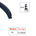 Three T Type Seal Strip Aluminum Alloy Door Window Sealing Accessories Gap Filler Waterproof And Dustproof Pvc Rubber Strips. 