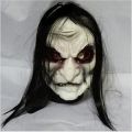 【HUT】 Halloween Zombie Mask Ghost Festival Horror Mask Scary Halloween Long Hair Ghost Scary Mask Cosplay Props Scary Party Supplies. 