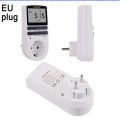 【InnovateWorld】Super LCD Display Digital Weekly Programmable Electrical Wall Plug-in Power Socket Timer Switch Outlet Time Clock 220V 110V AC. 