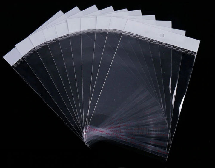 100pcs%20Transparent%20Self%20Adhesive%20Seal%20Plastic%20Storage%20Bag%20OPP%20Poly%20Pack%20Gift%20Polythene%20Bag%20With%20Hang%20Hole%20Retail%20Packaging%20Pouch%20CD%20Cover%20-%20Image%204