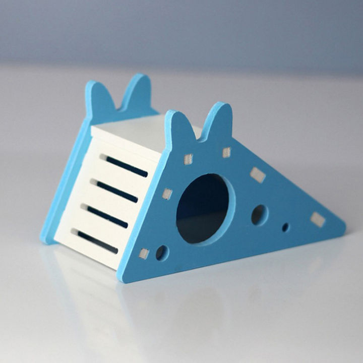 Hamster%20Hideout%20Cute%20Exercise%20Toy%20Wooden%20Hamster%20House%20with%20Ladder%20Slide%20-%20Image%204