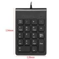 Mini USB Wired Numeric Keypad Numpad 18 Keys Digital Keyboard for Accounting Teller Laptop Windows Android Notebook Tablets PC (Black). 