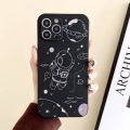 Olige Case For IPhone 14 Plus 13 12 Mini 11 Pro XS Max X XR 8 7 6 6S Plus SE Cartoon Cute NASA Astronaut Waterproof Silicone Soft Phone Case Back Cover. 