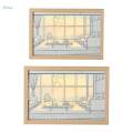 Decorative Painting with Light Modern Shadow Box Lighted Picture Frame 16cmx21cm. 