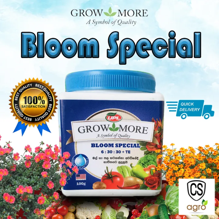 Uni Power Grow More Bloom Special 06:30:30+TE UPL Fertilizer Flower 100g Home Garden CS Agro