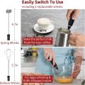 Kitchen Tools Milk Coffee Whisk Mixer Portable Electric Egg Beater Handle Milk Stirrer Frother Foamer Kitchen Bar Cooking Tool. 