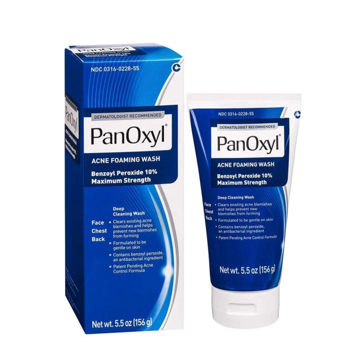 PANOXYL Acne Foaming Wash Benzoyl Peroxide 10% Maximum Strength -156 g