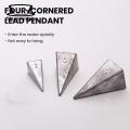 Fishing Lead Sinker Saltwater Fishing Weights Triangular Pyramid Sinker Lead Weights for Surf Fishing Underwater Positioning Gear 2/3/4/5/6oz Options Surf Fishing Sinker. 