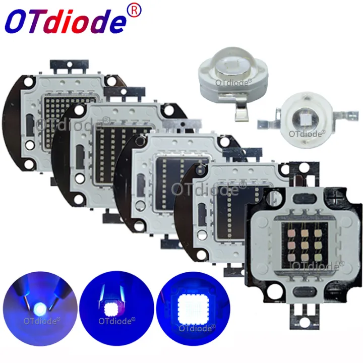 【TopazTrove】Purple LED Ultraviolet Bulbs Lamp Chips 365nm 375nm 380nm ...