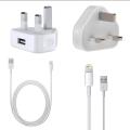 MFI Certified IPhone Charger with FREE DATA CABLE for 13 /12 /11 /11Pro /11Max / XS / XR / XS Max / 8 / 7 / 6 / 5s / 5c / 5 / Ipad Pro / Ipad Air / Air 2 / Ipad Mini / Mini 2 / Mini 4/ Ipad 4th Gen/ Ipod Touch 5th Gen / (ipua). 