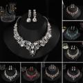 Dangle Earrings Extension Chain Heavy Dinner Women Jewelry Necklace. 