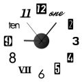DIY Wall Clock New Modern Design Silent Acrylic English Numbers Wall Clocks for Home Living Room Wall Watch Stickers Decoration. 
