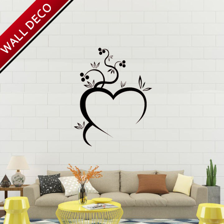 Black%20Heart%20Love%20nature%20wall%20decoration%20wall%20stickers%20for%20bedroom%20kids%20room%20birthday%20gift%20decoration%20wall%20deco%20wall%20sticker%20-%20Image%202