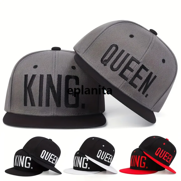 Hip%20Hop%20Fashion%20Baseball%20Cap%20King%20Queen%20embroidery%20Snapback%20Hats%20Adjustable%20sports%20Leisure%20Caps%20Men%20Women%20Outdoor%20sun%20hats%20-%20Image%202