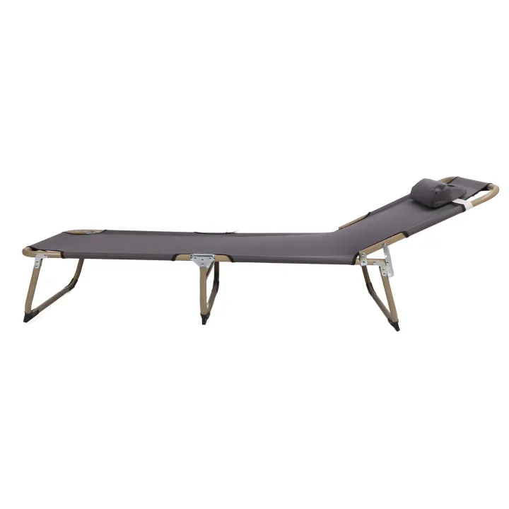 Portable Camping Bed Breathable Folding Camping Cot Alloy for Road Trip