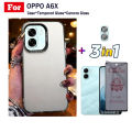 4in1 OPPO A6X IMD Phone Case With Ring Iron Sheet Magnet for OPPO A6 Pro A5 Pro A5X A3X A5i A60 A79 Privacy Soft Screen Protector + Camera Lens Film. 