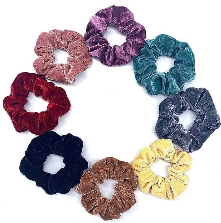 10%20Pcs%20Hair%20Scrunchies%20Elastic%20Hair%20Bands%20Scrunchy%20Hair%20Ties%20Ropes%20Scrunchie%20Hair%20Band%20for%20Women%20or%20Girls%20Hair%20Accessories%20-%2010%20Assorted%20Colors%20Scrunchies%20(Mixed%20Color)%20-%20Image%202