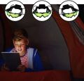 Night Vision Goggles Adjustable Kids LED Night Goggles for Racing Bicycling Hunting to Protect Eyes Children Gift. 