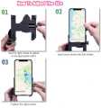 360 rotation Metal Mirror phone holder scooter motorcycle mobile holder. 