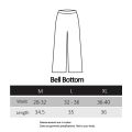 Women Bell Bottom Jeans For Ladies High Waisted Flare Baggy Jeans Legging With Classic Wide Leg Pant / Palazzo Trouser / Flared Bottom/  Ripped Heavy Thick Stretch Stretchy Polyester Spandex Fabric 200 GSM Fabric Pants. 