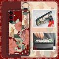 Chinese style Lanyard Phone Case For Samsung Galaxy A15 fashion old lady Kickstand for mom protective Soft case Durable. 