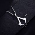 FIREBROS 20/24 Chain Stainless Steel Assassin Syndicate Creed Pendant Game Movie Anime Cosplay Necklace Men Jewelry Kids Gift. 