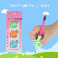 3pcs Two-Finger Silicone Pencil Grips Pen Holder Ergonomic Writing Aid Posture Correction Tool for Kids Preschoolers. 