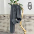 〓Highest Level〓COD〓 Men's Casual Pants Summer Thin Cotton Linen Loose Straight Pants Chinese Style Elastic Waist Cool Long Pants 〓COD〓. 