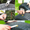 6Pcs/ Set Professional Auto Car Tire Repair Kit Car Bike Auto Tubeless Tire Tyre Puncture Plug Repair Tool Kit Tool Car Accessories. 