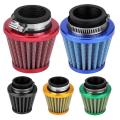 Red-8mm Universal Motorcycle Motorbike ATV Dirt Bike Air Filter Cleaner Replacement. 