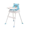 4-in-1 Convertible Baby High Chair | Booster | Toddler Stool | Removable Tray | Adjustable Legs | INeedz 218 LMH. 